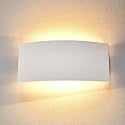 Lucande 13.8" Paintable Plaster Wall Sconce Light, White Up Down Wall Sconce Wall Light Fixture, Modern Indoor Wall Lighting for Living Room Bedroom