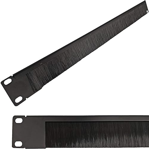 Electriduct 1U Side Entry Brushed Cable Manager Server Rack Wire Management System