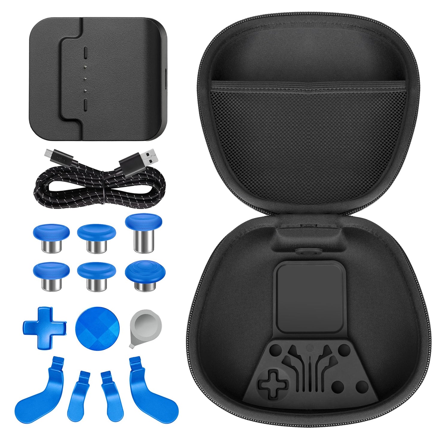 Component Pack for Xbox Elite Wireless Controller Series 2,Includes 1 Carrying Case 1 Controller power cord 1 Dock, 4 Paddles, 2 DPads,6