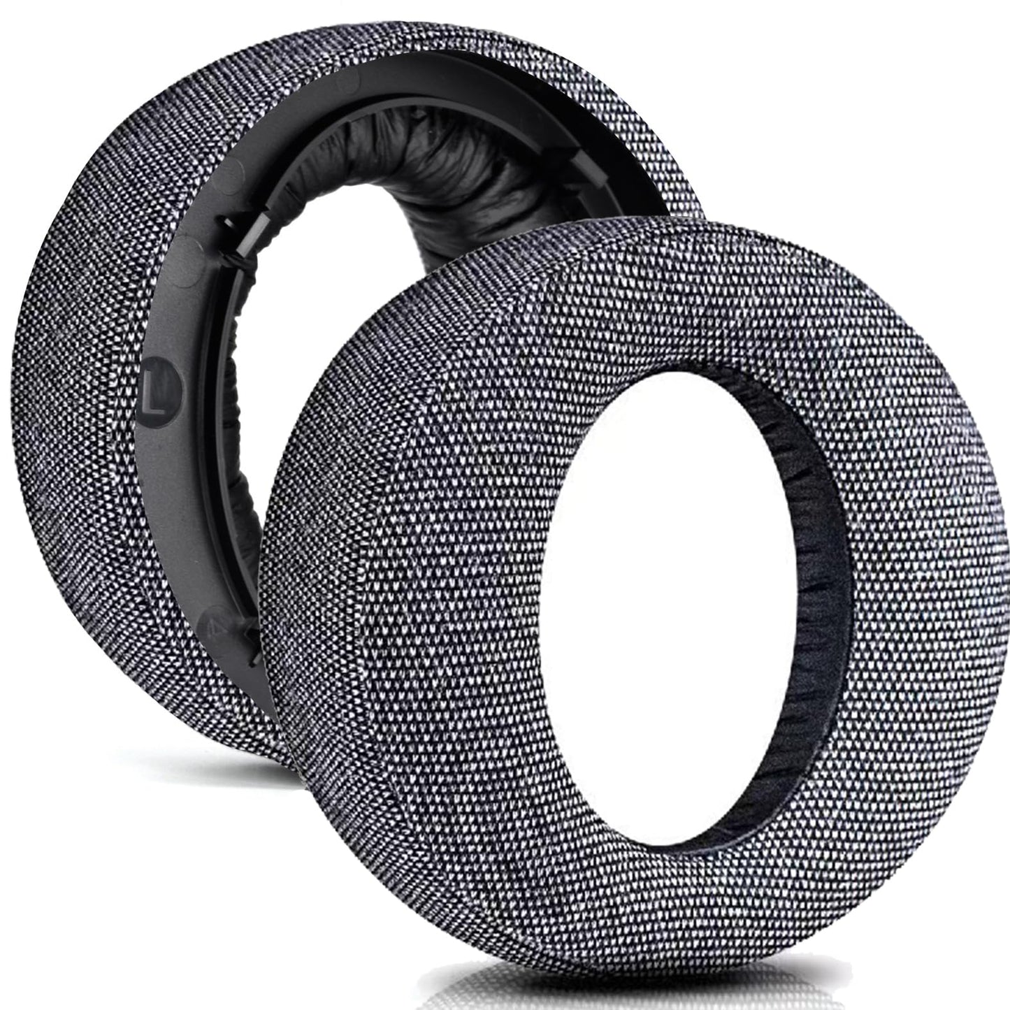 PS5 Ear Pads Replacement Ear Cushions for Sony PlayStation 5 Pulse 3D PS5 Wireless Headphones, Headset Earpads, Ear Cups Repair Parts(Gray Flannel)