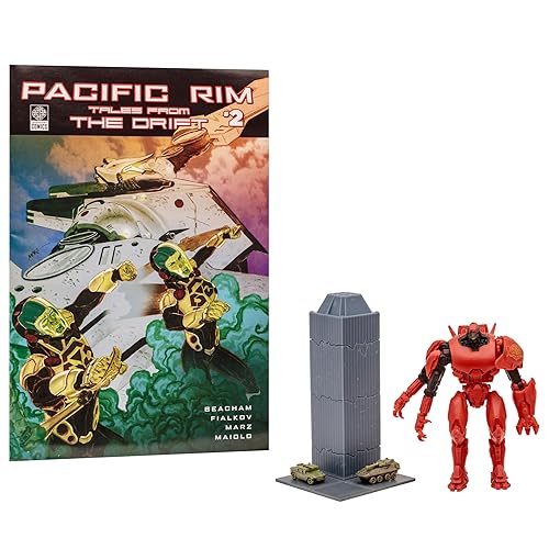 Pacific Rim McFarlane Toys Crimson Typhoon (Jaeger) 4" Scale Figure Playset with Comic