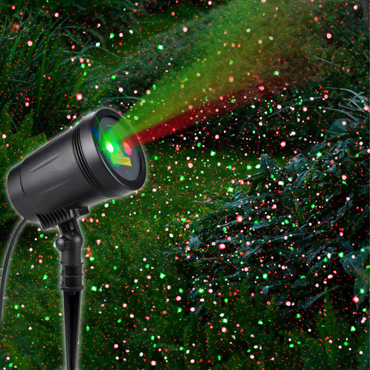 Christmas Projector Lights Outdoor, Christmas Laser Lights Spotlight Red and Green Star Show with Rf Wireless Remote Christmas Decorations for Outdoor