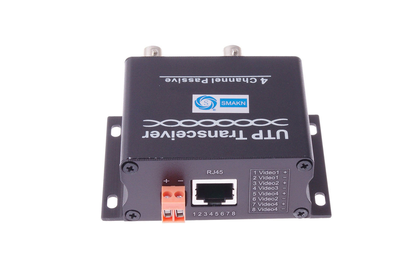 SMAKN 1 pcs 4 Channel Video Balun BNC to UTP RJ45 Passive Transceiver