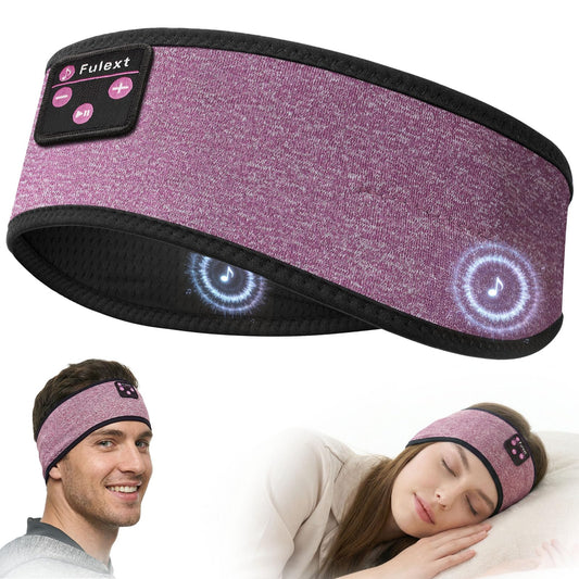Fulext Bluetooth Headband Headphones, Sleep Headphones for Side Sleepers - Sleeping Comfortable with Thin Speaker Microphone Handsfree Best Gift…