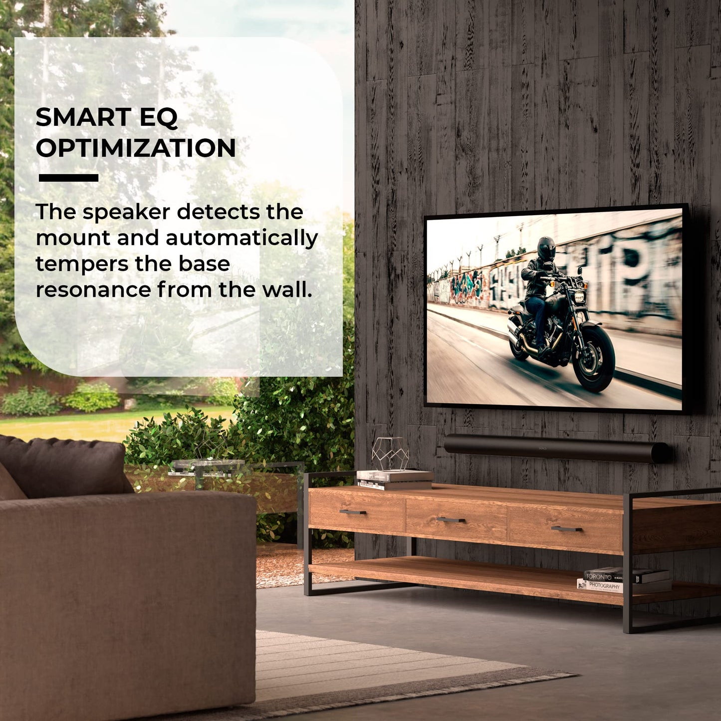 HumanCentric Wall Mount Compatible with Sonos Arc and Sonos Arc Ultra Sound Bar Only (Black), Mount on Wall Under TV, Floating Style, Hidden Design
