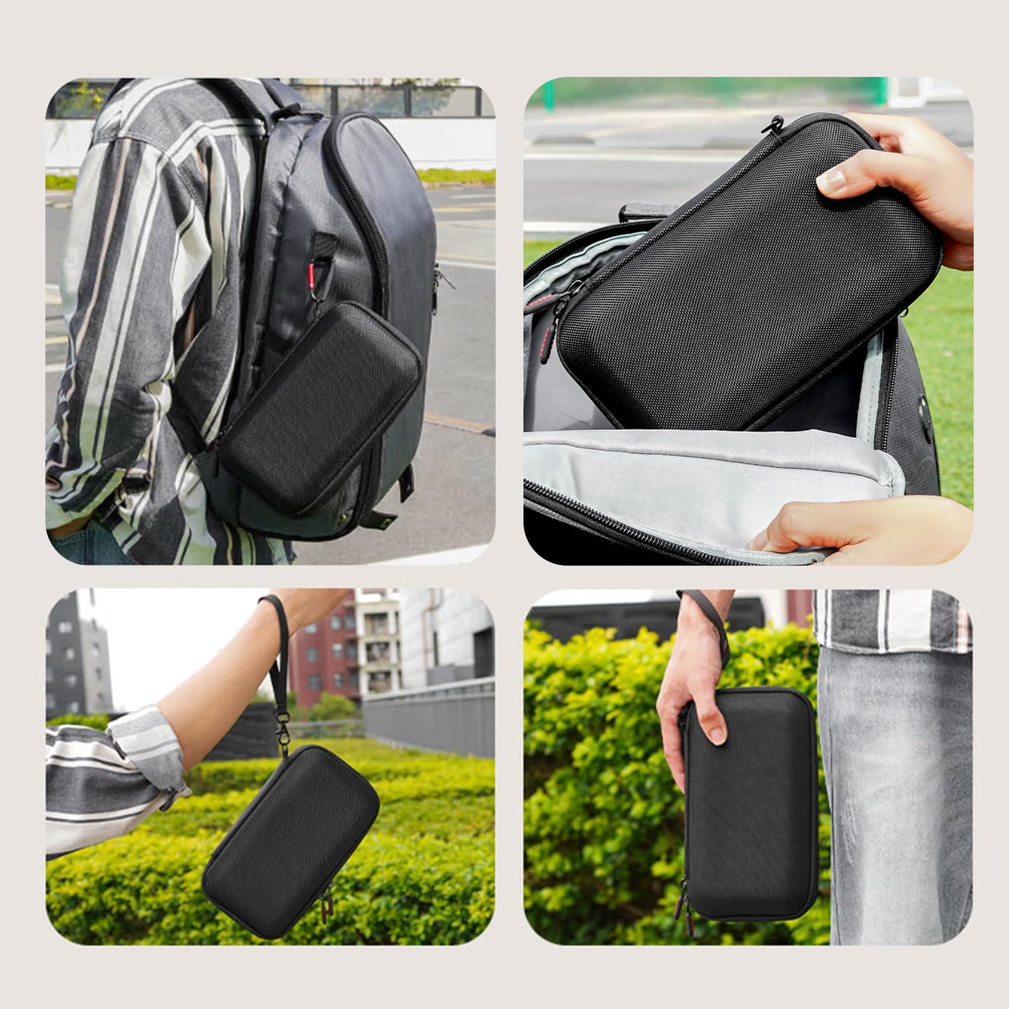 YINGSHIJIANG Osmo Pocket 3 Case,Perfect Fit Portable PU Storage Pouch Bag for DJI Osmo Pocket 3 Creator Combo Accessories,Perfectly Compatible