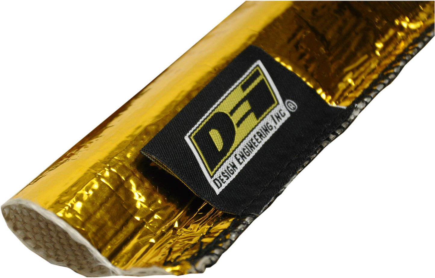 Design Engineering Heat Sheath Gold™ - 2-1/4" I.D. x 36" High-Temperature Line Sleeving | Reflects Radiant Heat up to 800°F