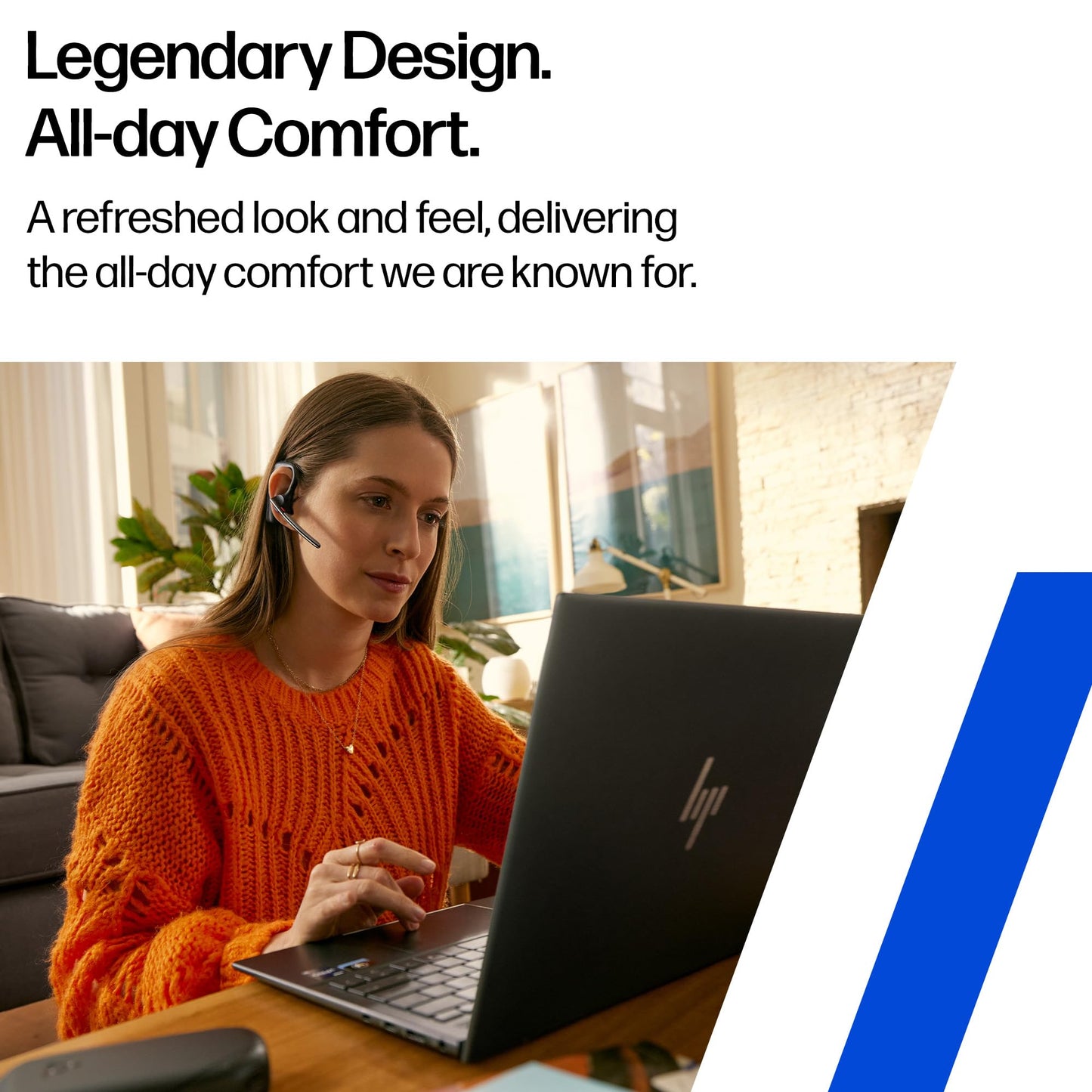 Poly Voyager Legend 30 - Bluetooth Headphones with Mic - Discreet Boom & 4 Noise-Canceling Mics - WindSmart Technology - All-Day Comfort - Seamless