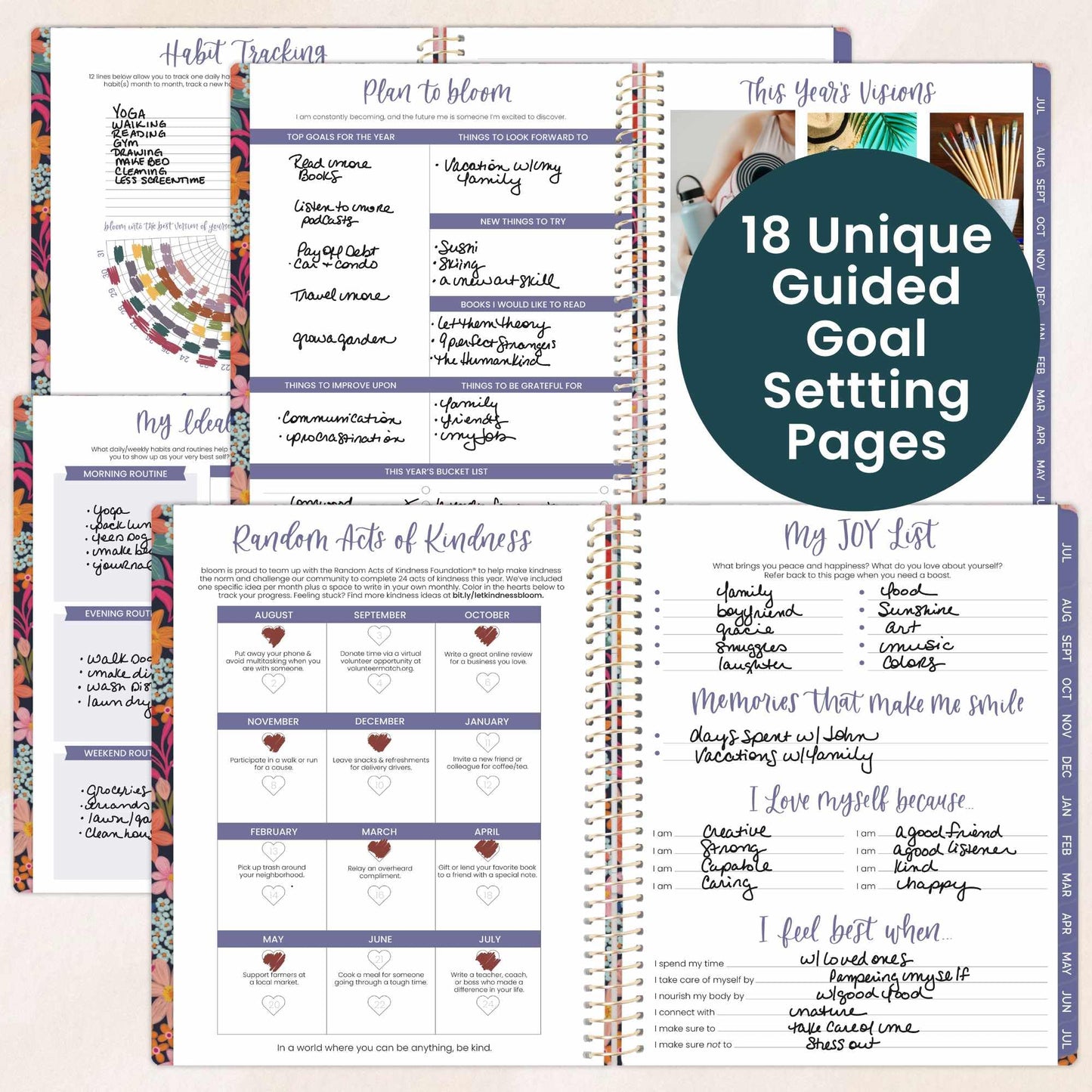 bloom daily planners 2026-2027 Planner (8.5” x 11") 13 Month Academic Year Organizer (July 2026 - July 2027) - Weekly & Monthly Agenda Book