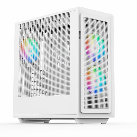 Rosewill Helium Air Black Mid Tower Computer Gaming Case, Mesh Panel, E-ATX, Tool-Less, High-Airflow (Helium Air RGB White)