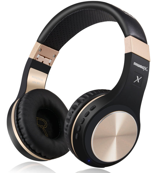 Riwbox Bluetooth Headphones, XBT-80 Folding Stereo Wireless Bluetooth Headphones Over Ear with Microphone and Volume Control, Wireless and Wired…