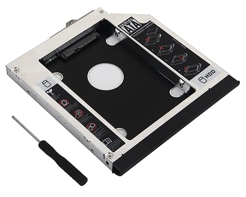 DY-tech 2nd HDD SSD Hard Drive Caddy for HP Compaq 6530b 6535b 6730b 6730s 6735b 6735s 6820s 6830s with Faceplate Bezel + Mounting Bracket