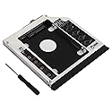 DY-tech 2nd HDD SSD Hard Drive Caddy for HP Compaq 6530b 6535b 6730b 6730s 6735b 6735s 6820s 6830s with Faceplate Bezel + Mounting Bracket