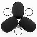 LEFXMOPHY Windscreen for HeiL PRO7 / PRO 7 / PSE-6 / PSE6 / PS 7 / PS7 Headset Microphone Replacement Pop Filter Protector, 3-Pack