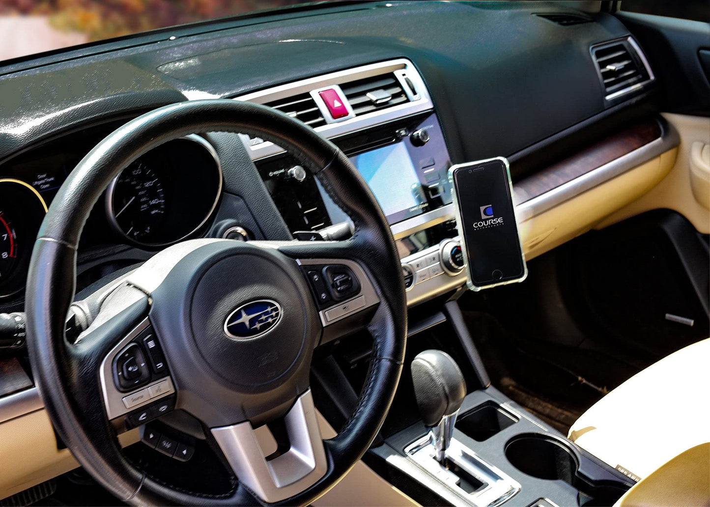 Course Motorsports DirectFit Phone Mount - Magnetic or for Subaru Outback/Legacy (2015-2019) - Magsafe Compatible Magnetic Head