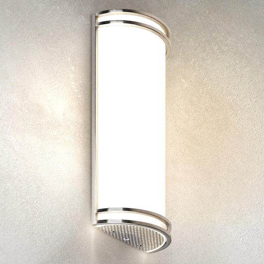 ASD LED Indoor Wall Mount Light Fixture - 18 Inch 25W Modern Interior Nickel Dimmable Wall Sconce Light - ETL 3000K 4000K 5000K Adjustable - Hallway