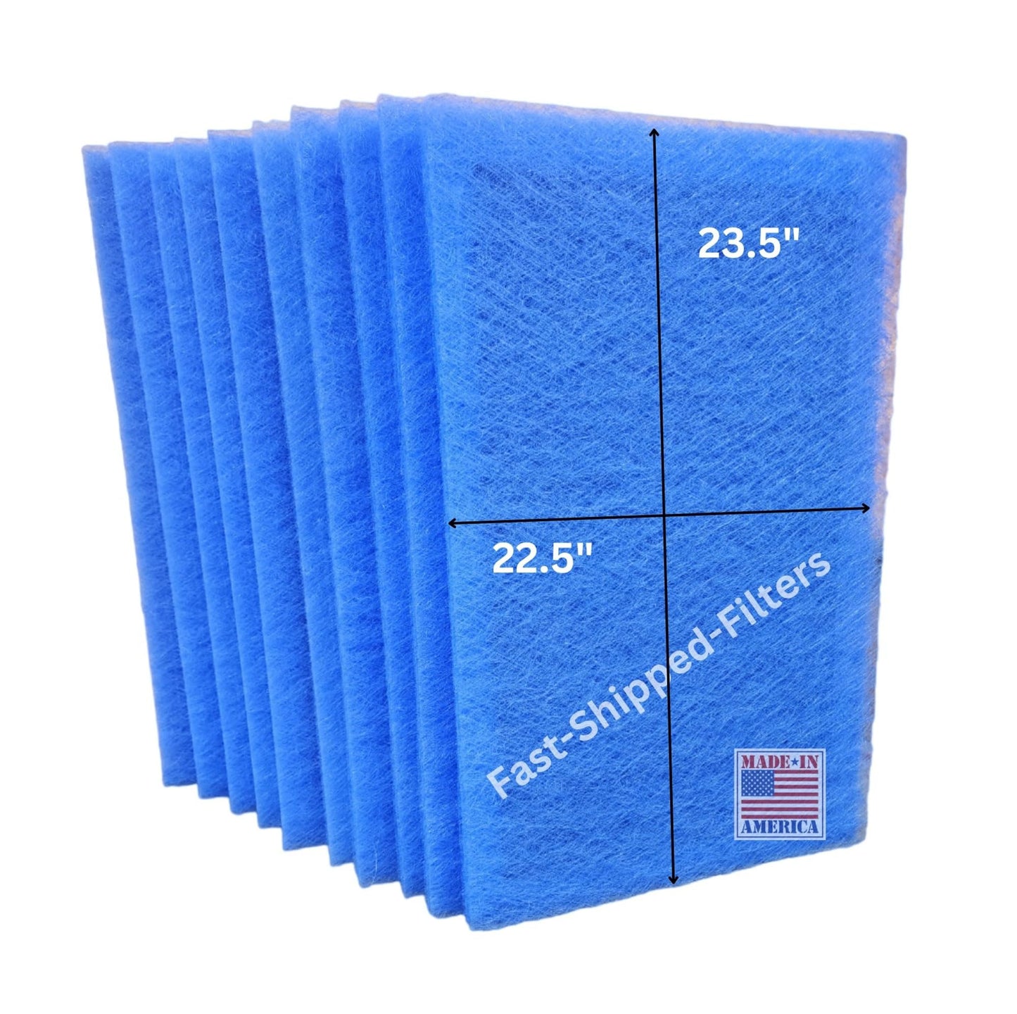Fast-Shipped-Filters 10 Pack 25x25 Replacement Filter Pads Compatible with Dynamic Electronic Air Cleaner 25x25 polarized pads refill