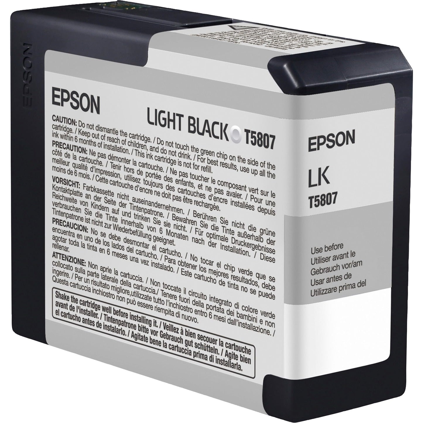 Epson T580700 UltraChrome K3 Light Black Ink Cartridge 80ml (T580700) Ink