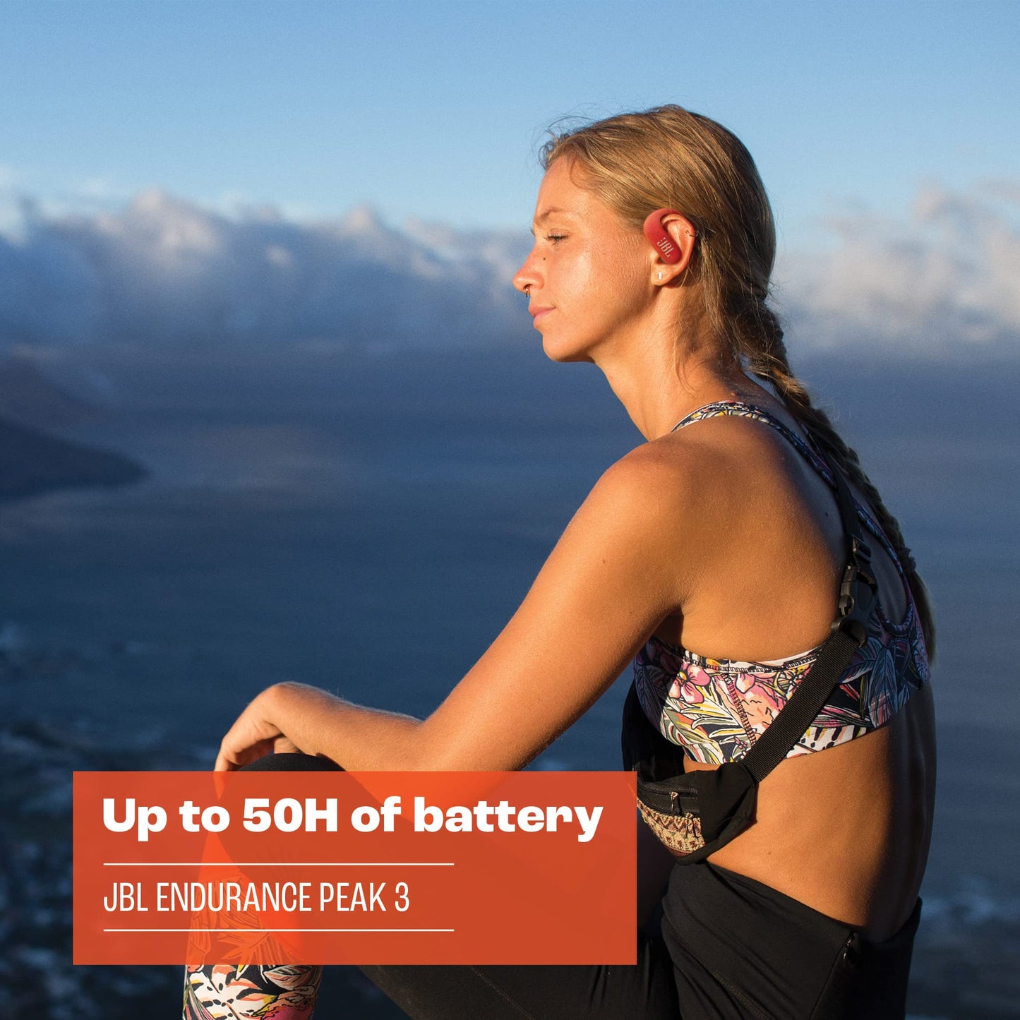 JBL Endurance Peak 3 Dust and Waterproof True Wireless Active Earbuds - Black (Renewed)