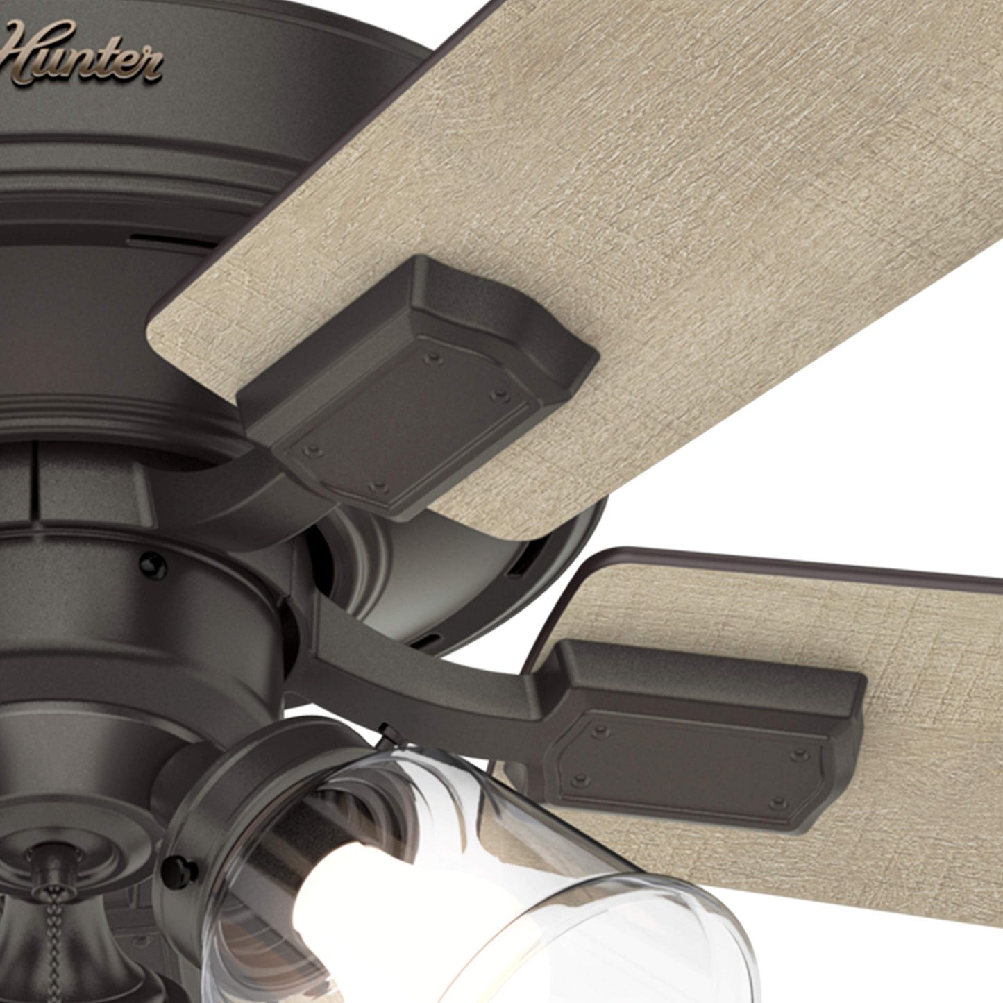 Hunter Fan 52 inch Casual Noble Bronze Finish Indoor Ceiling Fan with 5-Blades & LED Lights (Renewed)