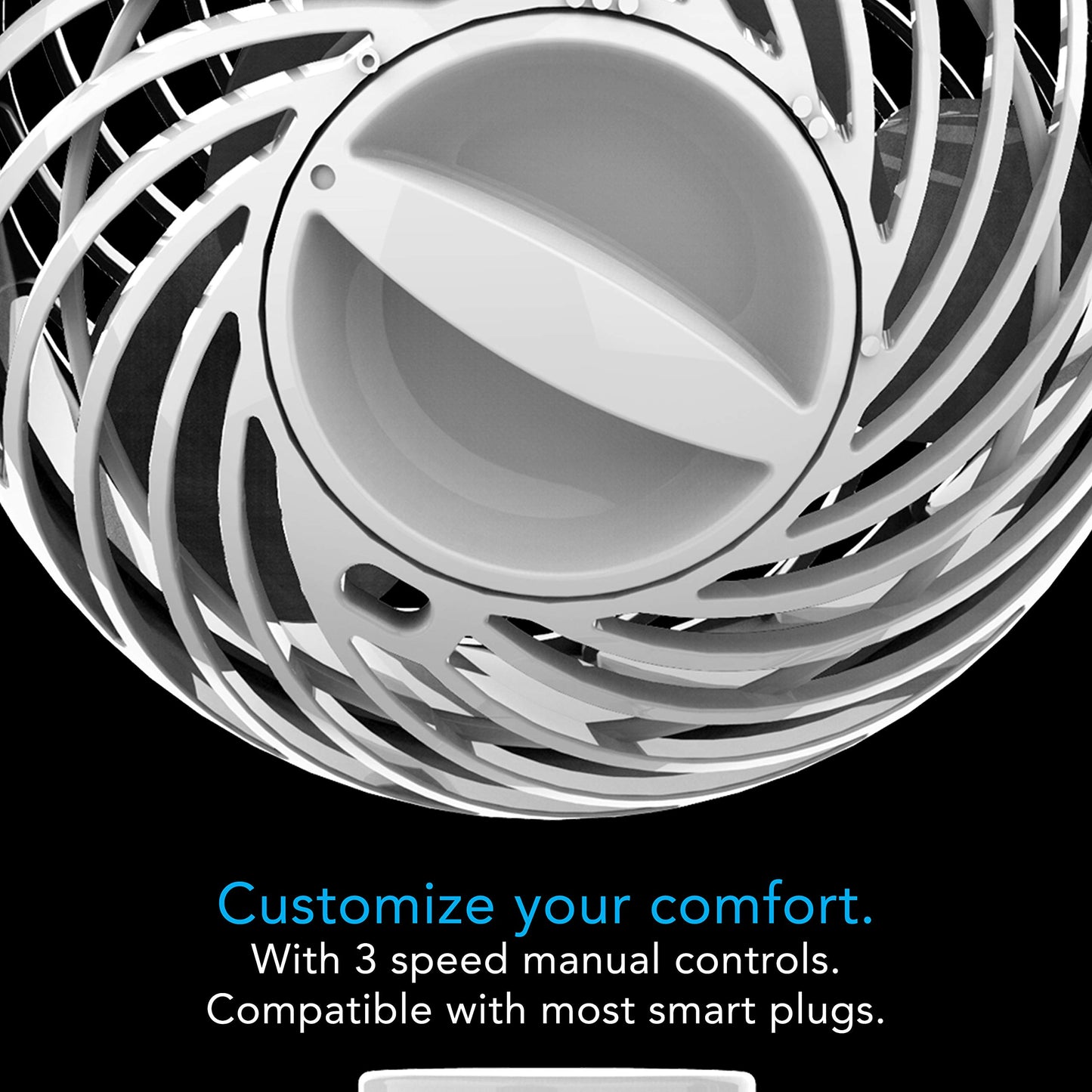 Vornado Pivot Clip Personal Air Circulator, 3-Speed, Portable Desk Fan with Multi-Surface Clip, 360-Degree Adjustable Axis, 9 in Tall, 4 in Diameter
