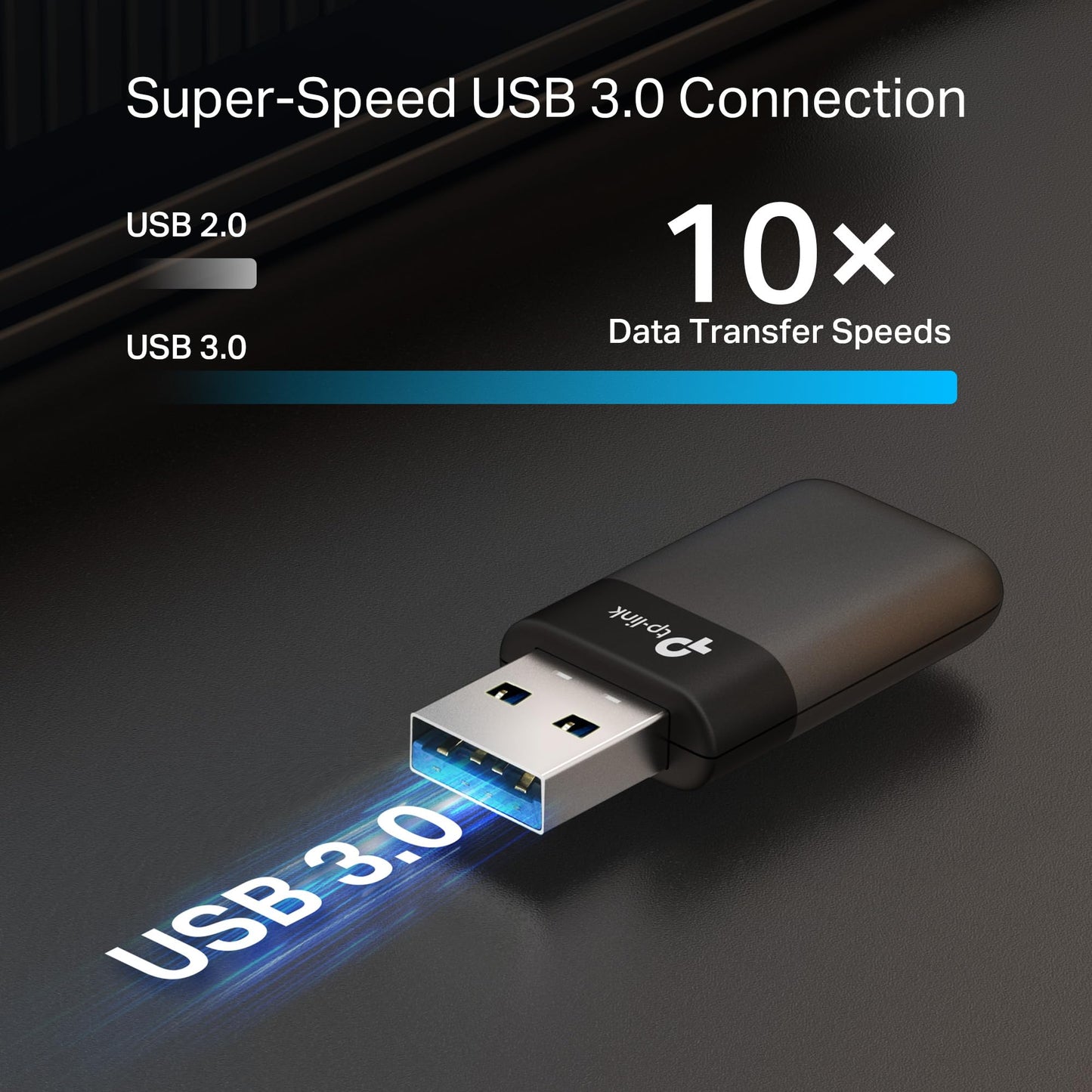 TP-Link AX1800 Wi-Fi 6 USB WiFi Adapter for Desktop PC (Archer TX23U) - Dual-Band Wireless Adapter, Up to 1.8 Gbps (5GHz, 2.4GHz), USB 3.0, Plug