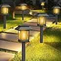 Solar Pathway Lights , 4Pack Upgraded Brighter Solar Garden Lights Garden decor, Up To 10 Hours Outdoor Solar Lights for Yard Landscape Lighting Path