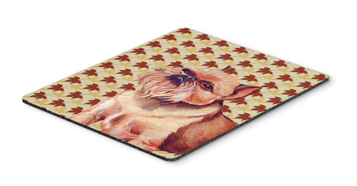 Caroline's Treasures LH9089MP Brussels Griffon Fall Leaves Portrait Mouse Pad, Hot Pad or Trivet for Home Office Gaming Working Computers Laptop Mouse