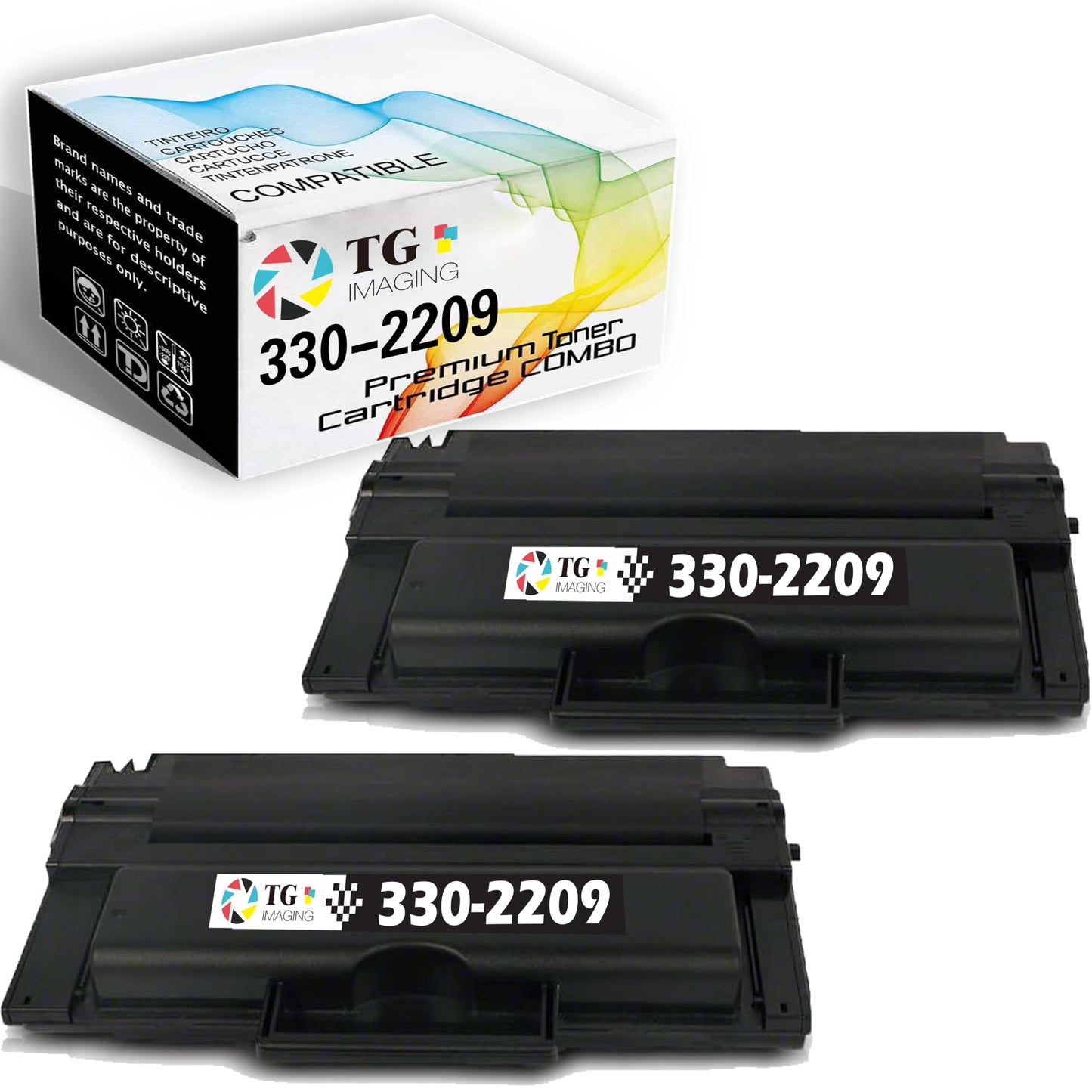 TG Imaging Compatible Toner Cartridge Repalcement for Dell 2335dn Toner 2335D 2355DN 2335 for CR963 HX756 NX993 NX994 R189G 330-2209 Laser Printer