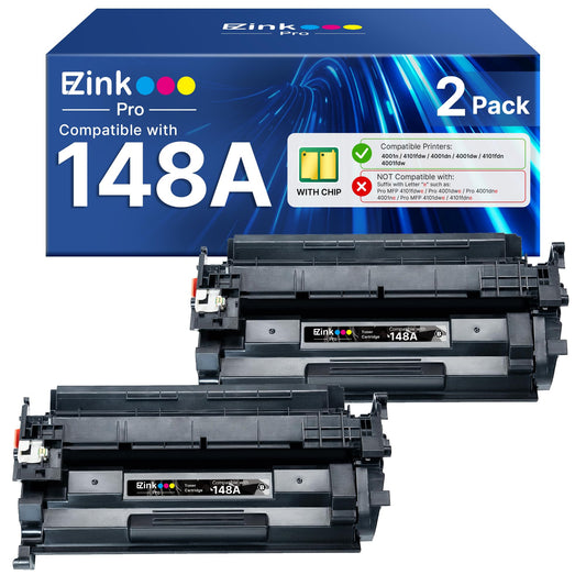 E-Z Ink Pro 148A Toner Cartridge 4001n 4101fdw Replacement for HP 148A Toner Cartridge W1480A 148X W1480X to Use with HP LaserJet Pro 4001n 4101fdw
