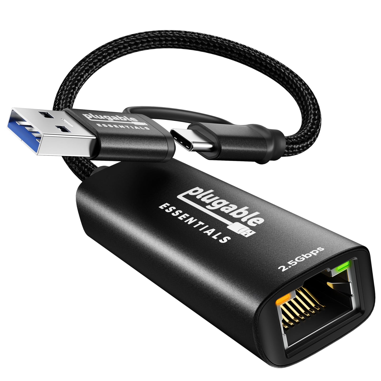 Plugable 2.5Gbps USB C to Ethernet Adapter, USB Ethernet Adapter for Laptop