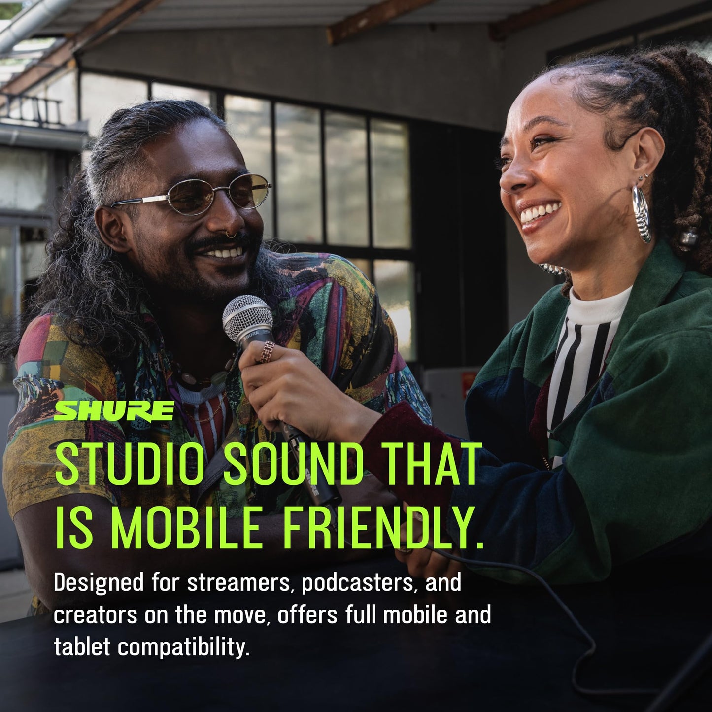 Shure MVX2U Gen 2 XLR-to-USB-C Digital Audio Interface, Apple MFi Certified, Portable Setup for Audio Processing, Noise-Free Recording Between XLR and
