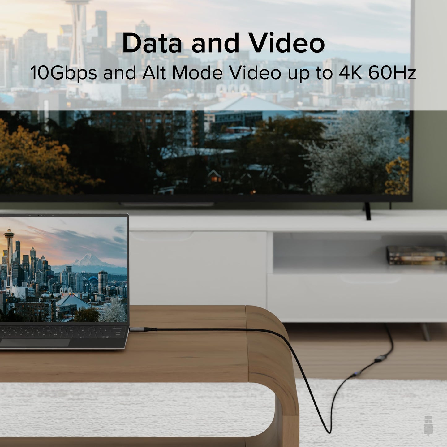 Plugable USB C Extension Cable 3.3 Ft, Digital Power Meter Tester for Monitoring USB-C Connections, Supports Fast Charging up to 240W, 4K 60Hz