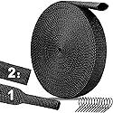 26 Ft-3/8 Inch 2:1 Heat Shrink Wire Loom Braided Cable Sleeves,Heat Resistant Fabric Woven Shrink Tubing Wiring Harness for Protection