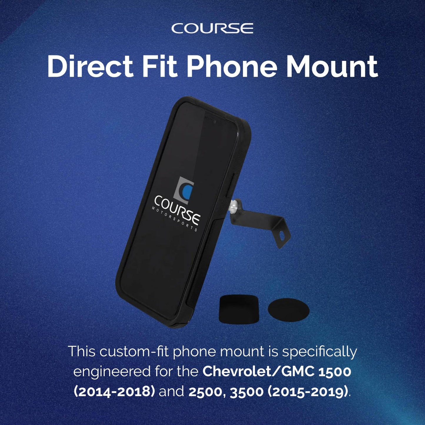 Course Motorsports DirectFit Magnetic Phone Mount | MagSafe Compatible Magnetic Mount | Custom Fit in-Dash Phone Mount | Compatible with Chevrolet/GMC