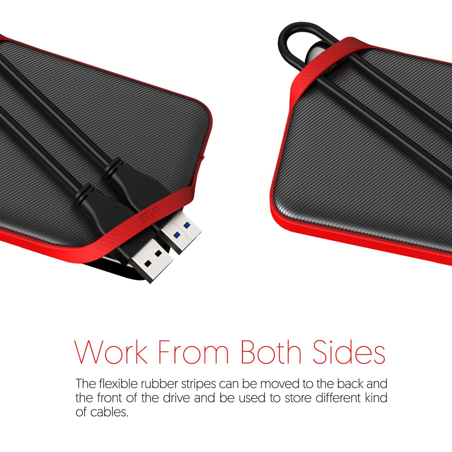 Silicon Power 2TB Rugged Armor A62S Shockproof/ IPX4 Water-Resistant/Dustproof/Anti-Scratch USB 3.0 2.5" External Hard Drive