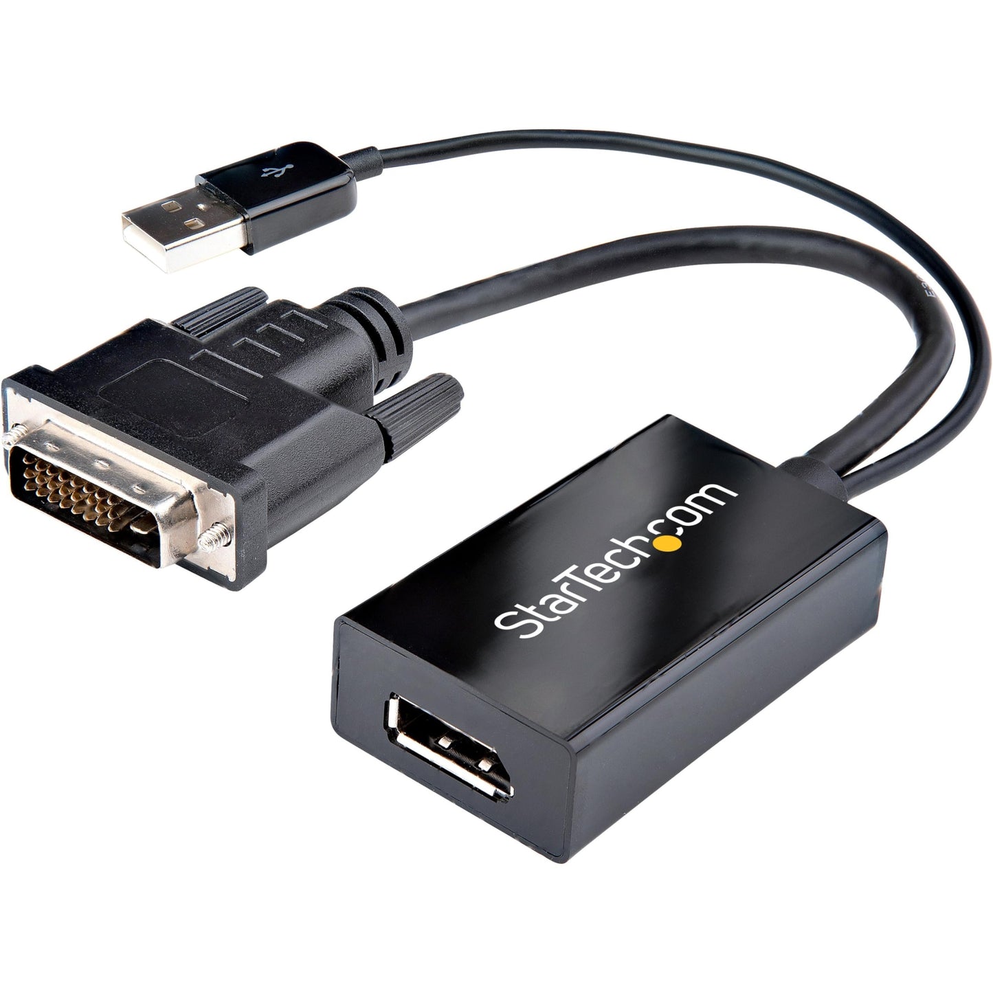 StarTech.com DVI to DisplayPort Adapter with USB Power - DVI-D to DP Video Adapter - DVI to DisplayPort Converter - 1920