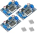 WWZMDiB 3 Pcs LM2596 DC to DC Buck Converter LED Indicator Display 4-40V to 1.25-35V Power Supply Step Down Module (3 Pcs)