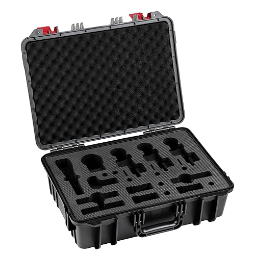 SE ELECTRONICS V Pack Case for sE V Series Drum Microphones - Drum Mic Case Holds 1 V Kick, 3 V Beats, 3 V Clamps, 1 V7 X, 3 Small Diaphragm