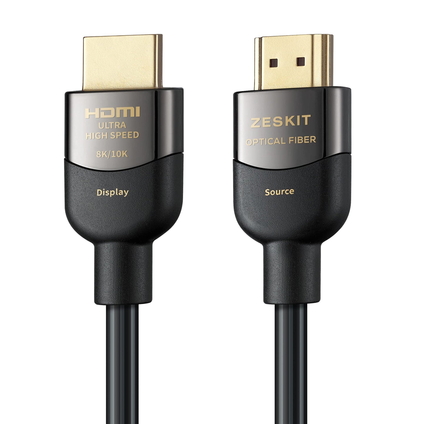 Zeskit Optical Fiber 10m (33ft) 48Gbps Ultra High Speed HDMI Cable 8K60 4K120 144Hz eARC HDR HDCP 2.2 2.3 Compatible with Dolby Vision Apple TV 4K