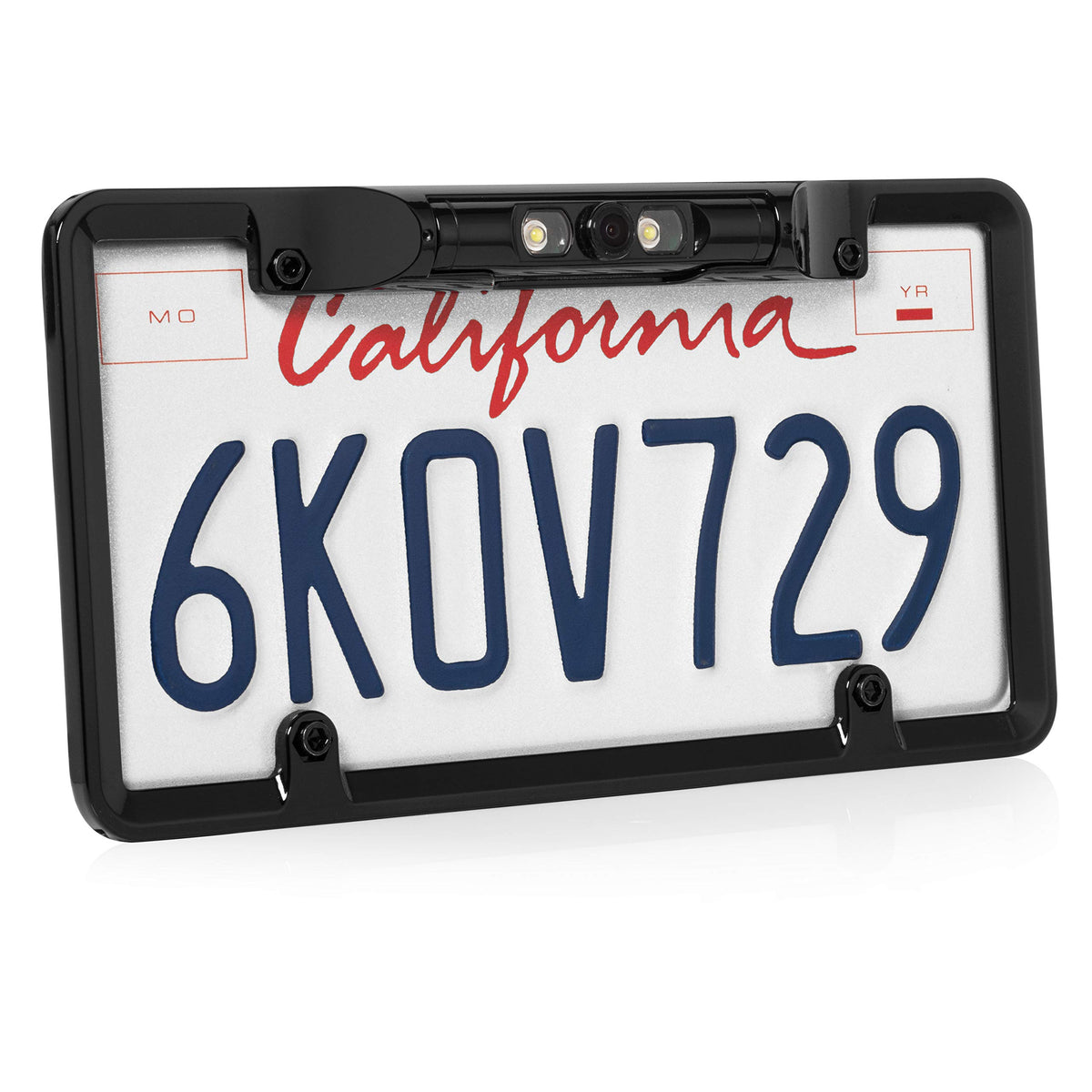 BOYO VTL300CL - Full-Frame License Plate Backup Camera with Parking Lines and LED Lights (Black)