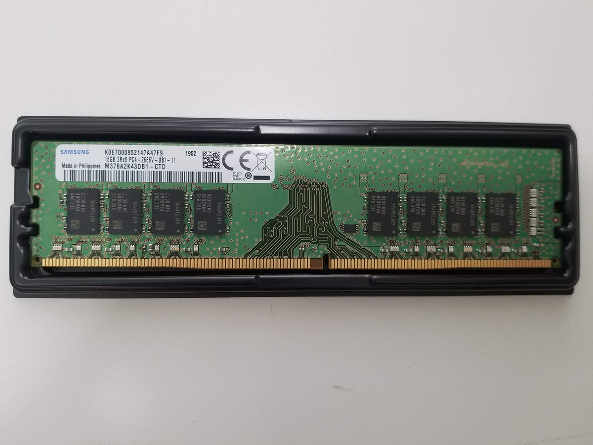 SAMSUNG 16GB DDR4 PC4-21300 2666MHz 288 PIN UDIMM 1.2V CL 19 Desktop ram Memory Module M378A2K43DB1-CTD 5th Generation