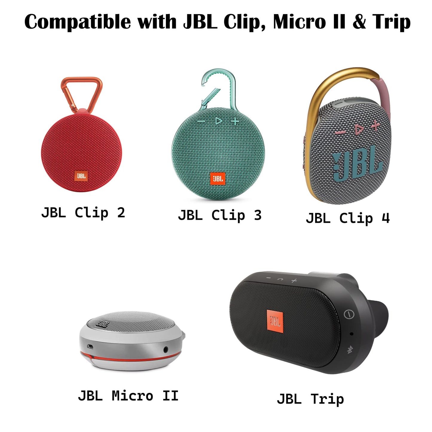 ienza Universal Multi-Type USB Charge Cable Wire with USB C & Micro Compatible with JBL Charge, Flip, Pulse, Go, Clip, Micro II, Trip, Speakers