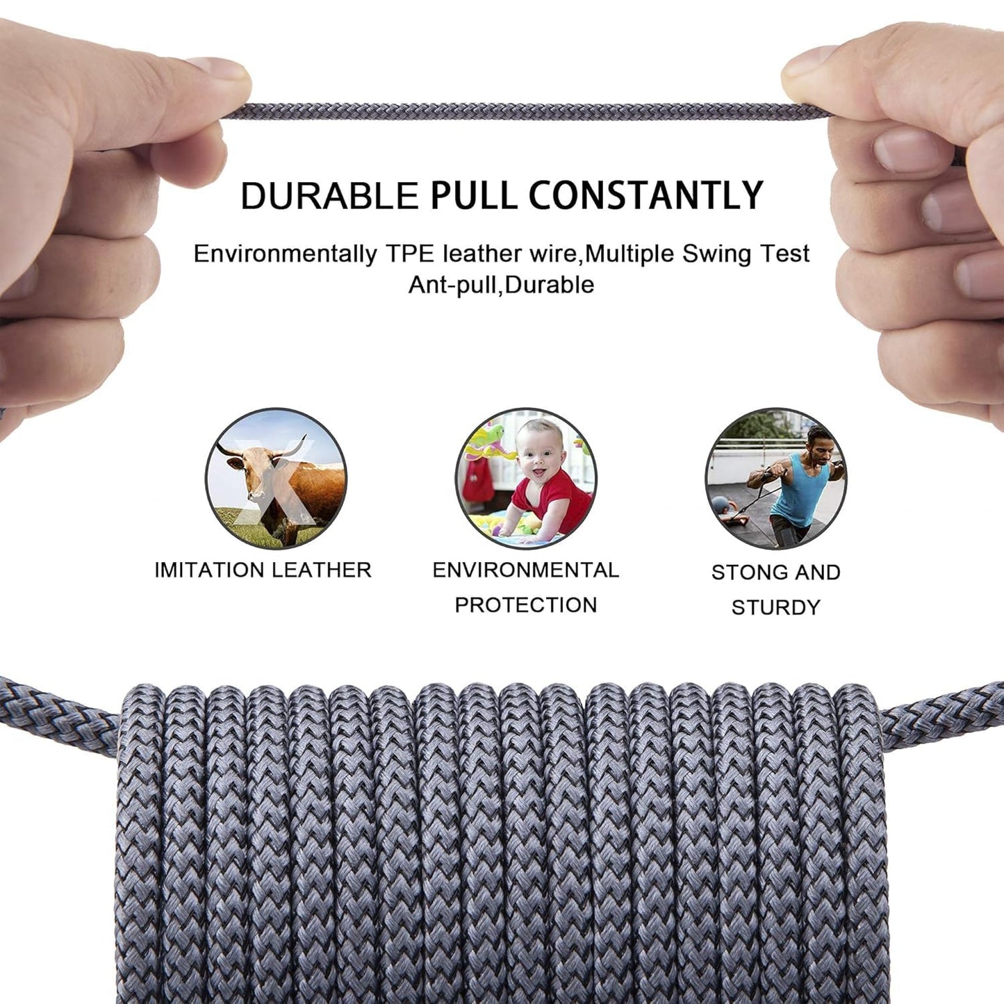 iPhone Charger Lightning Cable (3 Pack 10 Foot), [MFi Certified] 10 Feet Nylon Braided, Compatible with iPhone 14/13/12/11/Pro/X/Xs Max/XR/8 Plus /7…