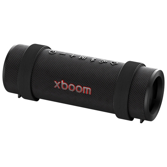 LG xboom Grab Core by will.i.am, Portable Outdoor Bluetooth Speaker for Sports and Athletes, up to 19 Hours, IP67 Dust and Water Resistant, Adjustable