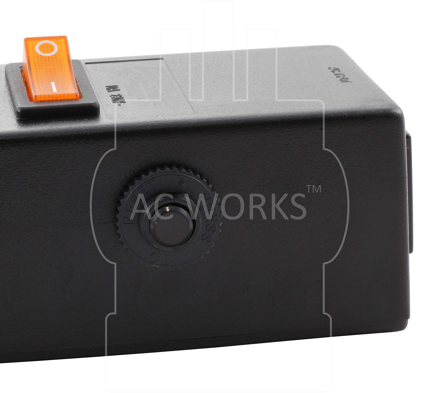 AC WORKS [WS-045-0-4] IEC IT/Server/PDU Power Strip 7-1/2 in. Housing IEC C14 Inlet to (4) IEC C13 Sheet F with Power Switch
