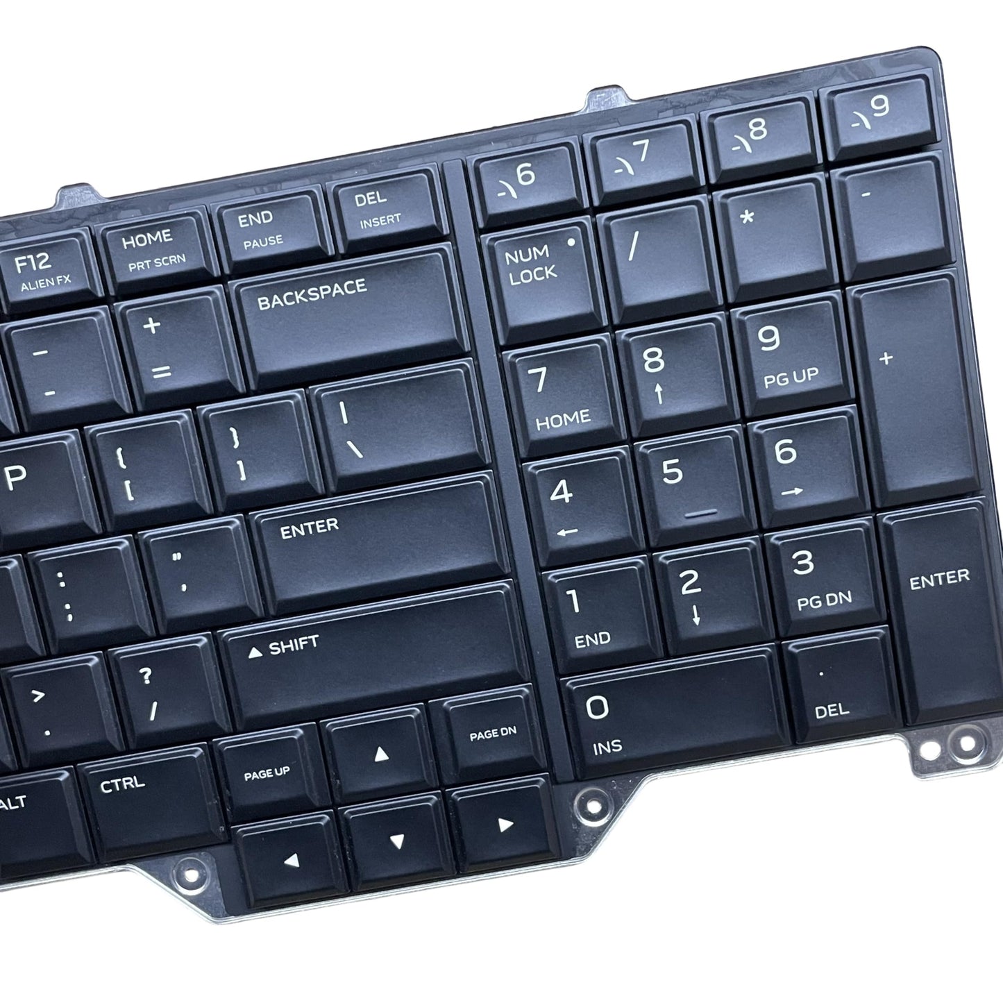 YIJIATech Replacement Keyboard with Screwdriver US Layout for Dell Alienware 17 R5 P38E Area-51m A51m RGB Backlight Laptop Keyboard Gray