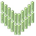 RELIGHTABLE AA NiMh 600mAh 1.2V Rechargeable Batteries for Solar Garden Lights (Pack of 20)