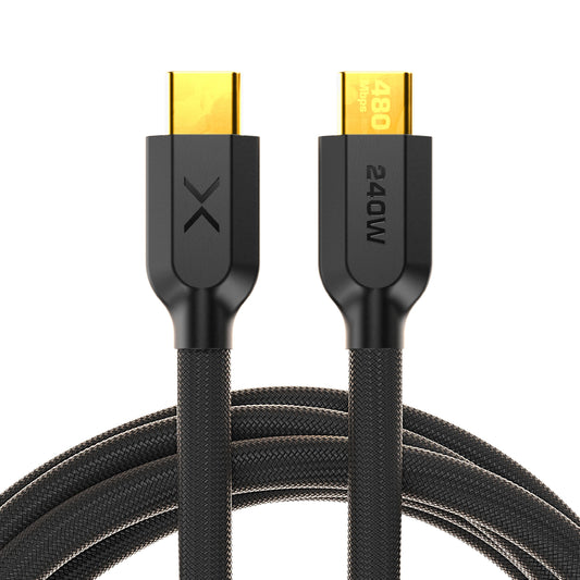 NOCO XGrid XC1: 240W USB-C to USB-C Cable - Type C Fast Charging Cord, USB-IF Certified, Smart E-Marker Chip, 480Mbps Data, UltraFlex Braided Nylon +