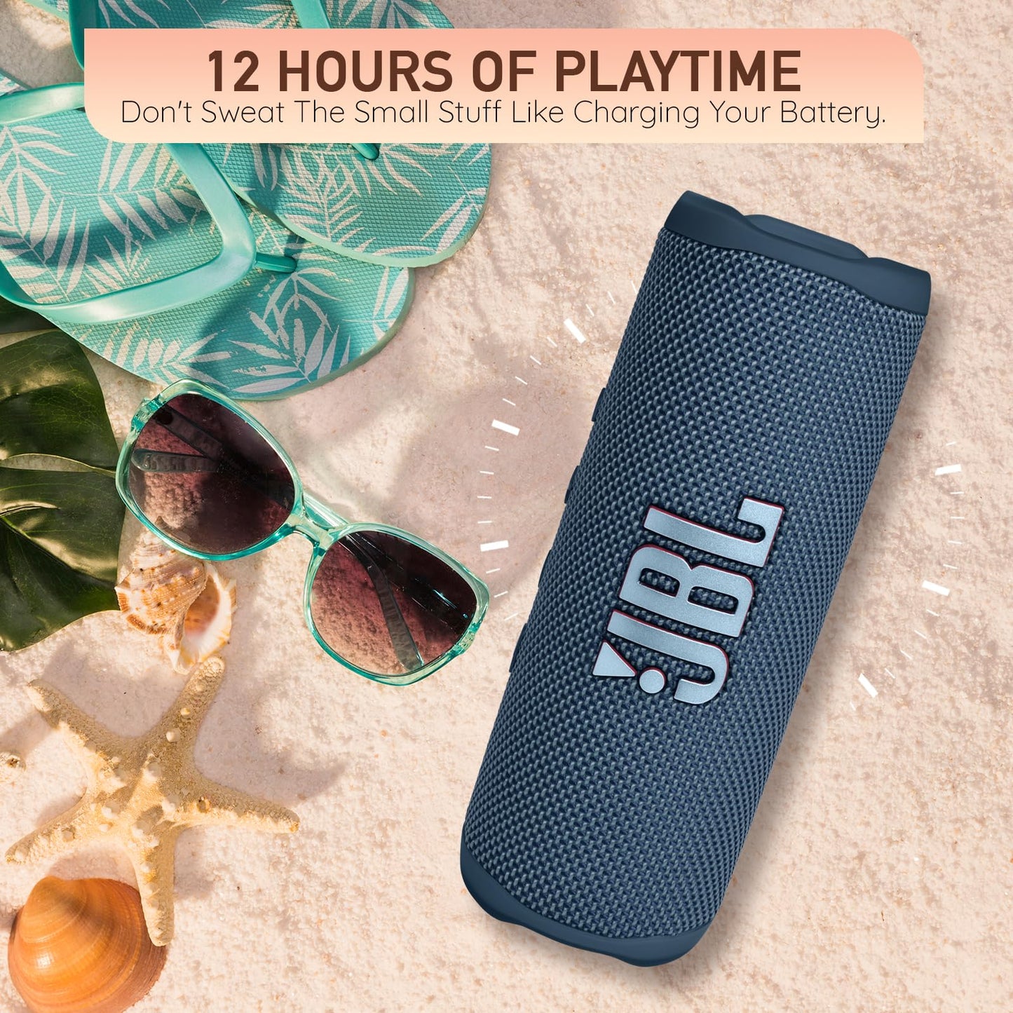JBL Flip 6 Portable Bluetooth Wireless Speaker, IP67 Waterproof and Dustproof Built-in Battery - Teal - Boomph's Comprehensive Ultimate Performance